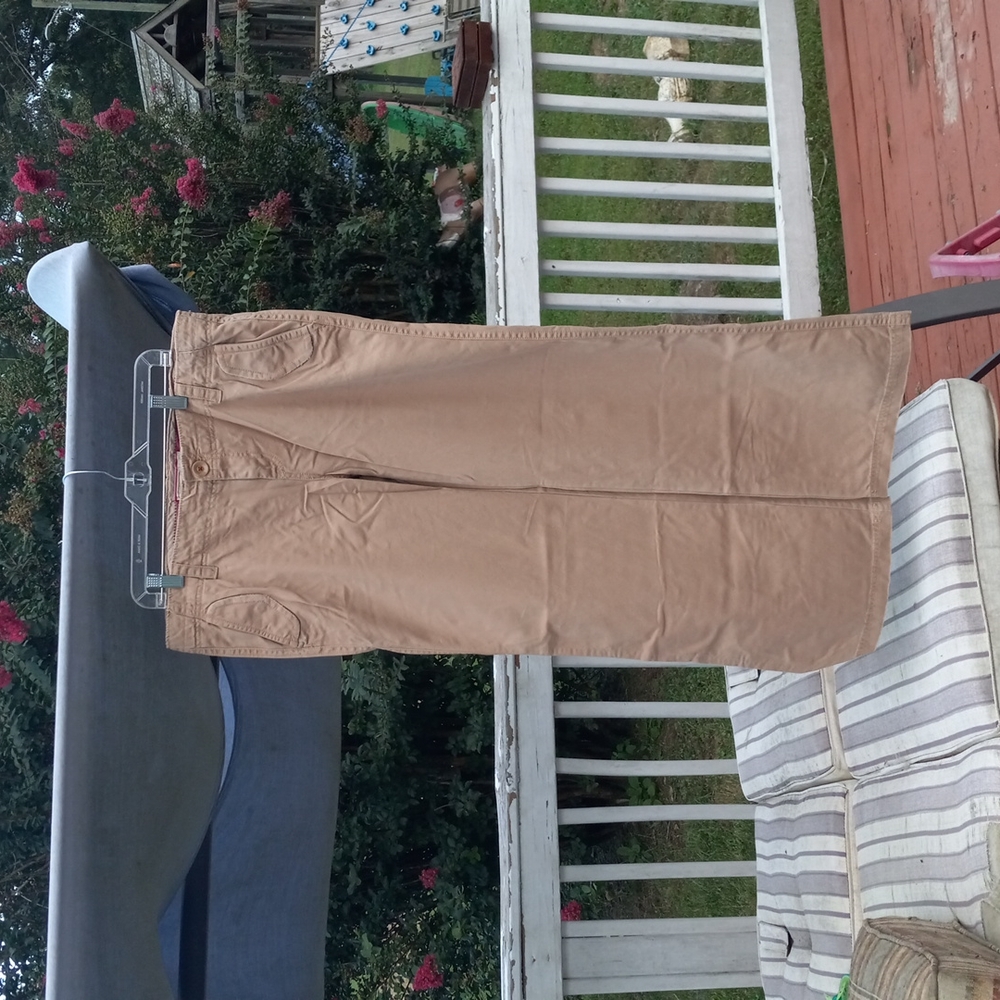 Old Navy Wide Flare Leg Kahki Pants